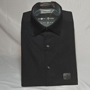 Alfani ALFATECH Black Stretch Dress Shirt | Men’s Small